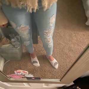 Light wash jeans